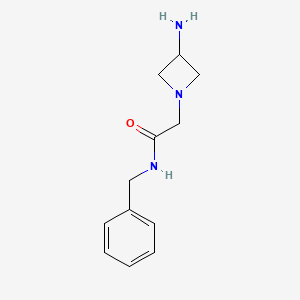 molecular formula C12H17N3O B1487889 2-(3-aminoazetidin-1-yl)-N-benzylacetamide CAS No. 1343161-05-6
