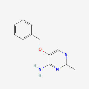 molecular formula C12H13N3O B14878916 5-(Benzyloxy)-2-methylpyrimidin-4-amine 