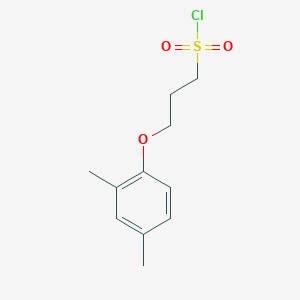 molecular formula C11H15ClO3S B1487894 3-(2,4-Dimethylphenoxy)propane-1-sulfonyl chloride CAS No. 1018340-66-3