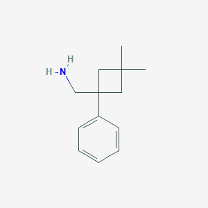 molecular formula C13H19N B1487895 (3,3-Dimethyl-1-phenylcyclobutyl)methanamine CAS No. 1519273-62-1