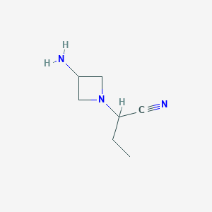 molecular formula C7H13N3 B1487896 2-(3-Aminoazetidin-1-yl)butanenitrile CAS No. 1487358-00-8