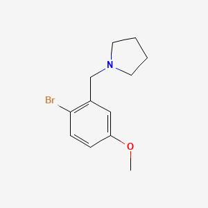 1-(2-Bromo-5-methoxybenzyl)pyrrolidine