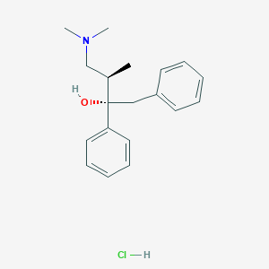 molecular formula C19H26ClNO B148790 (S-(R*,S*))-alpha-(2-(Dimethylamino)-1-methylethyl)-alpha-phenylphenethyl alcohol hydrochloride CAS No. 63526-63-6
