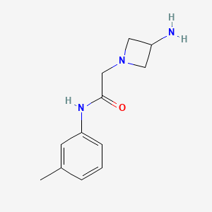 molecular formula C12H17N3O B1487901 2-(3-aminoazetidin-1-yl)-N-(3-methylphenyl)acetamide CAS No. 1342003-62-6