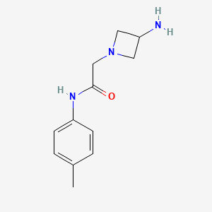 molecular formula C12H17N3O B1487902 2-(3-aminoazetidin-1-yl)-N-(4-methylphenyl)acetamide CAS No. 1343374-98-0