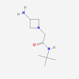 molecular formula C9H19N3O B1487906 2-(3-aminoazetidin-1-yl)-N-tert-butylacetamide CAS No. 1341536-52-4