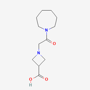 molecular formula C12H20N2O3 B1487908 1-[2-(Azepan-1-yl)-2-oxoethyl]azetidine-3-carboxylic acid CAS No. 1411148-95-2