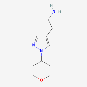 2-[1-(oxan-4-yl)-1H-pyrazol-4-yl]ethan-1-amine