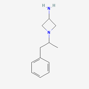 molecular formula C12H18N2 B1487915 1-(1-Phenylpropan-2-yl)azetidin-3-amine CAS No. 1493421-16-1