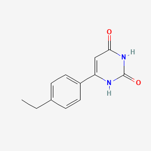 molecular formula C12H12N2O2 B1487918 6-(4-ethylphenyl)pyrimidine-2,4(1H,3H)-dione CAS No. 1368960-04-6
