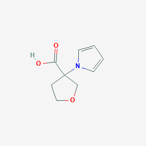 molecular formula C9H11NO3 B1487921 3-(1H-pyrrol-1-yl)oxolane-3-carboxylic acid CAS No. 1344200-84-5