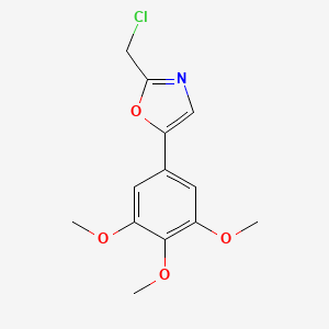 2-(Chloromethyl)-5-(3,4,5-trimethoxyphenyl)oxazole