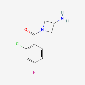1-(2-Chloro-4-fluorobenzoyl)azetidin-3-amine