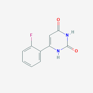 molecular formula C10H7FN2O2 B1487928 6-(2-fluorophenyl)pyrimidine-2,4(1H,3H)-dione CAS No. 1462858-80-5