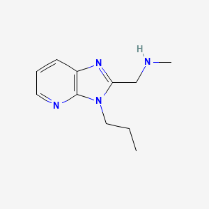 molecular formula C11H16N4 B1487929 N-methyl-1-(3-propyl-3H-imidazo[4,5-b]pyridin-2-yl)methanamine CAS No. 1466197-87-4