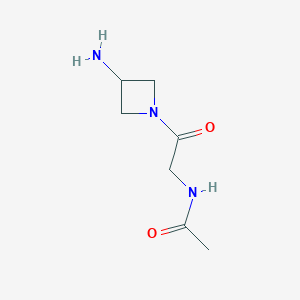 molecular formula C7H13N3O2 B1487930 N-[2-(3-aminoazetidin-1-yl)-2-oxoethyl]acetamide CAS No. 1487248-17-8