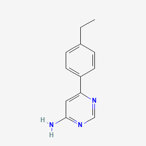 molecular formula C12H13N3 B1487936 6-(4-Ethylphenyl)pyrimidin-4-amine CAS No. 1368445-47-9