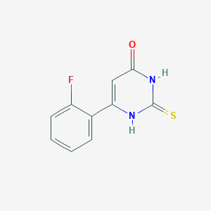 molecular formula C10H7FN2OS B1487937 6-(2-氟苯基)-2-硫代-2,3-二氢嘧啶-4(1H)-酮 CAS No. 1480536-36-4
