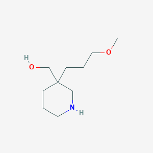 molecular formula C10H21NO2 B1487941 [3-(3-Methoxypropyl)-3-piperidinyl]methanol CAS No. 1424939-84-3