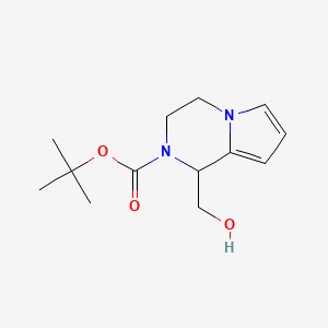 molecular formula C13H20N2O3 B14879417 tert-butyl 1-(hydroxymethyl)-3,4-dihydropyrrolo[1,2-a]pyrazine-2(1H)-carboxylate 