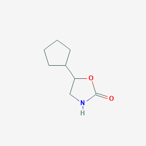 molecular formula C8H13NO2 B1487952 5-Cyclopentyloxazolidin-2-one CAS No. 1494724-33-2