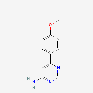 molecular formula C12H13N3O B1487953 6-(4-Ethoxyphenyl)pyrimidin-4-amine CAS No. 1368833-31-1