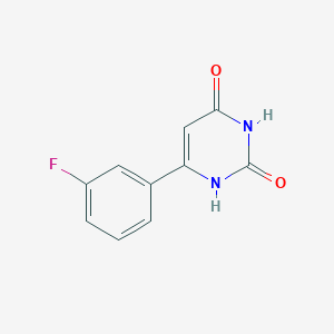 molecular formula C10H7FN2O2 B1487954 6-(3-fluorophenyl)pyrimidine-2,4(1H,3H)-dione CAS No. 33166-88-0