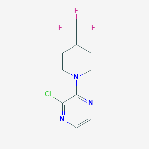 molecular formula C10H11ClF3N3 B1487959 2-Chloro-3-(4-(trifluoromethyl)piperidin-1-yl)pyrazine CAS No. 1492851-07-6