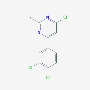 4-Chloro-6-(3,4-dichlorophenyl)-2-methylpyrimidine