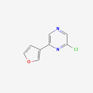 molecular formula C8H5ClN2O B1487969 2-Chloro-6-(furan-3-yl)pyrazine CAS No. 1467570-87-1