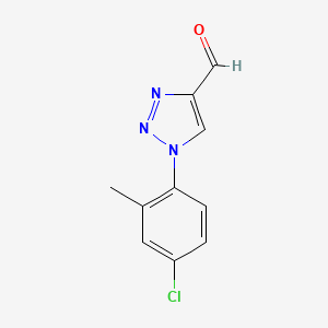 molecular formula C10H8ClN3O B1487972 1-(4-chloro-2-methylphenyl)-1H-1,2,3-triazole-4-carbaldehyde CAS No. 1490191-17-7