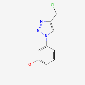 molecular formula C10H10ClN3O B1487975 4-(chloromethyl)-1-(3-methoxyphenyl)-1H-1,2,3-triazole CAS No. 1249491-98-2