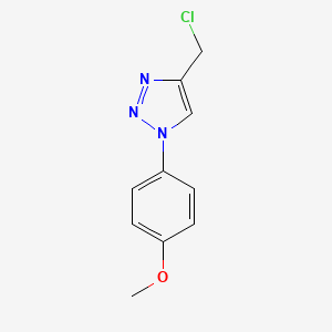 molecular formula C10H10ClN3O B1487976 4-(chloromethyl)-1-(4-methoxyphenyl)-1H-1,2,3-triazole CAS No. 1247189-54-3