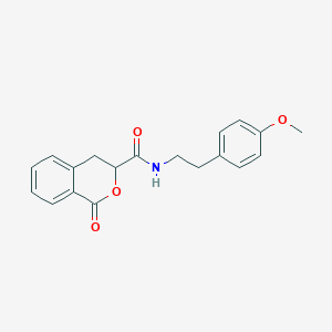 molecular formula C19H19NO4 B14879770 N-(4-methoxyphenethyl)-1-oxoisochroman-3-carboxamide 