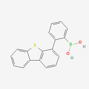 molecular formula C18H13BO2S B14879846 2-(4-Dibenzothienyl)phenylboronic Acid 