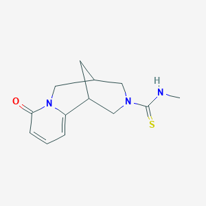 molecular formula C13H17N3OS B14879881 N-methyl-8-oxo-1,5,6,8-tetrahydro-2H-1,5-methanopyrido[1,2-a][1,5]diazocine-3(4H)-carbothioamide 