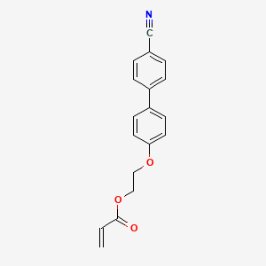 molecular formula C18H15NO3 B14879920 2-[4-(4-cyanophenyl)phenoxy]ethyl prop-2-enoate 