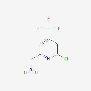 molecular formula C7H6ClF3N2 B1488005 (6-Chloro-4-(trifluoromethyl)pyridin-2-YL)methanamine CAS No. 862120-77-2