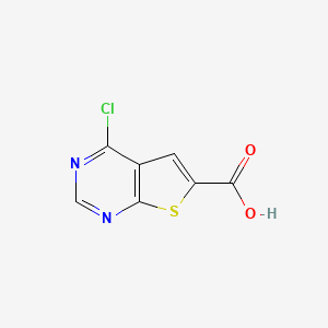 molecular formula C7H3ClN2O2S B1488013 4-Chlorothieno[2,3-D]pyrimidine-6-carboxylic acid CAS No. 86825-96-9