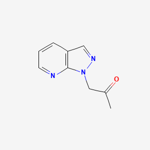 molecular formula C9H9N3O B1488014 1-(1H-Pyrazolo[3,4-b]pyridin-1-yl)propan-2-one CAS No. 1936047-52-7