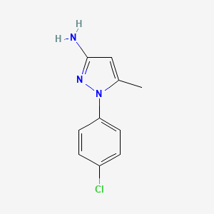molecular formula C10H10ClN3 B1488016 1-(4-chlorophenyl)-5-methyl-1H-pyrazol-3-amine CAS No. 1249558-44-8