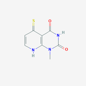 molecular formula C8H7N3O2S B14880168 5-mercapto-1-methylpyrido[2,3-d]pyrimidine-2,4(1H,3H)-dione 