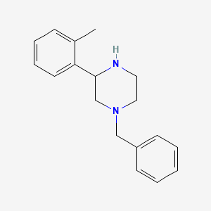 molecular formula C18H22N2 B1488029 1-Benzyl-3-(2-methylphenyl)piperazine CAS No. 1248907-39-2