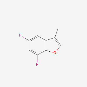 molecular formula C9H6F2O B1488030 5,7-Difluoro-3-methyl-1-benzofuran CAS No. 1186544-27-3