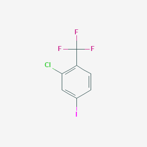 molecular formula C7H3ClF3I B1488035 2-Chloro-4-iodo-1-(trifluoromethyl)benzene CAS No. 1206599-46-3