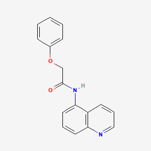 molecular formula C17H14N2O2 B14880404 2-phenoxy-N-(quinolin-5-yl)acetamide 