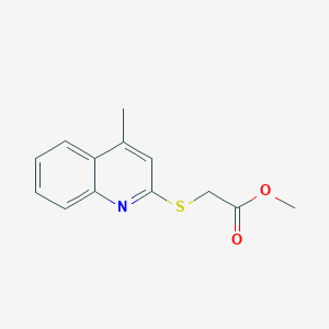 molecular formula C13H13NO2S B14880649 Methyl [(4-methylquinolin-2-yl)sulfanyl]acetate 