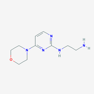 molecular formula C10H17N5O B14880897 N1-(4-morpholinopyrimidin-2-yl)ethane-1,2-diamine 