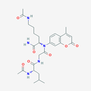 molecular formula C28H39N5O7 B14881059 Ac-Leu-Gly-Lys(Ac)MCA 