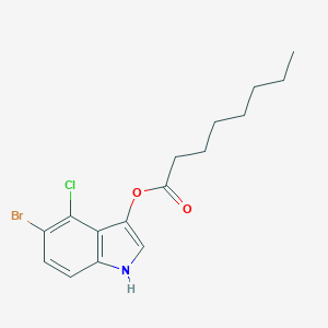 molecular formula C16H19BrClNO2 B148812 5-Bromo-4-chloro-3-indolyl octanoate CAS No. 129541-42-0